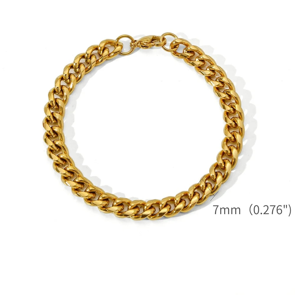 Gold Cuban Link Bracelet