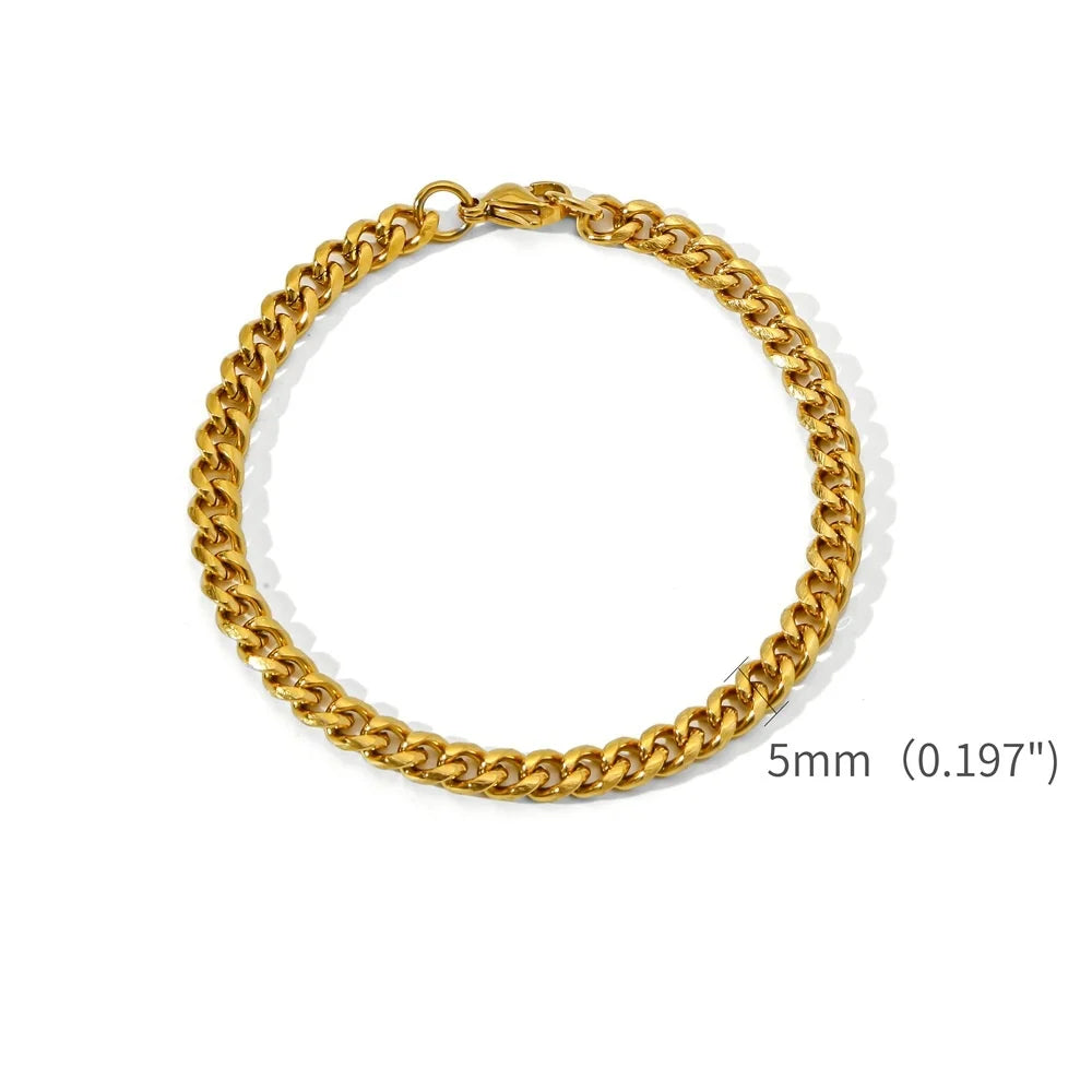 Gold Cuban Link Bracelet