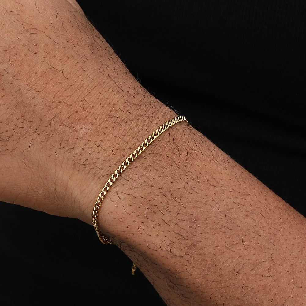 Gold Cuban Link Bracelet