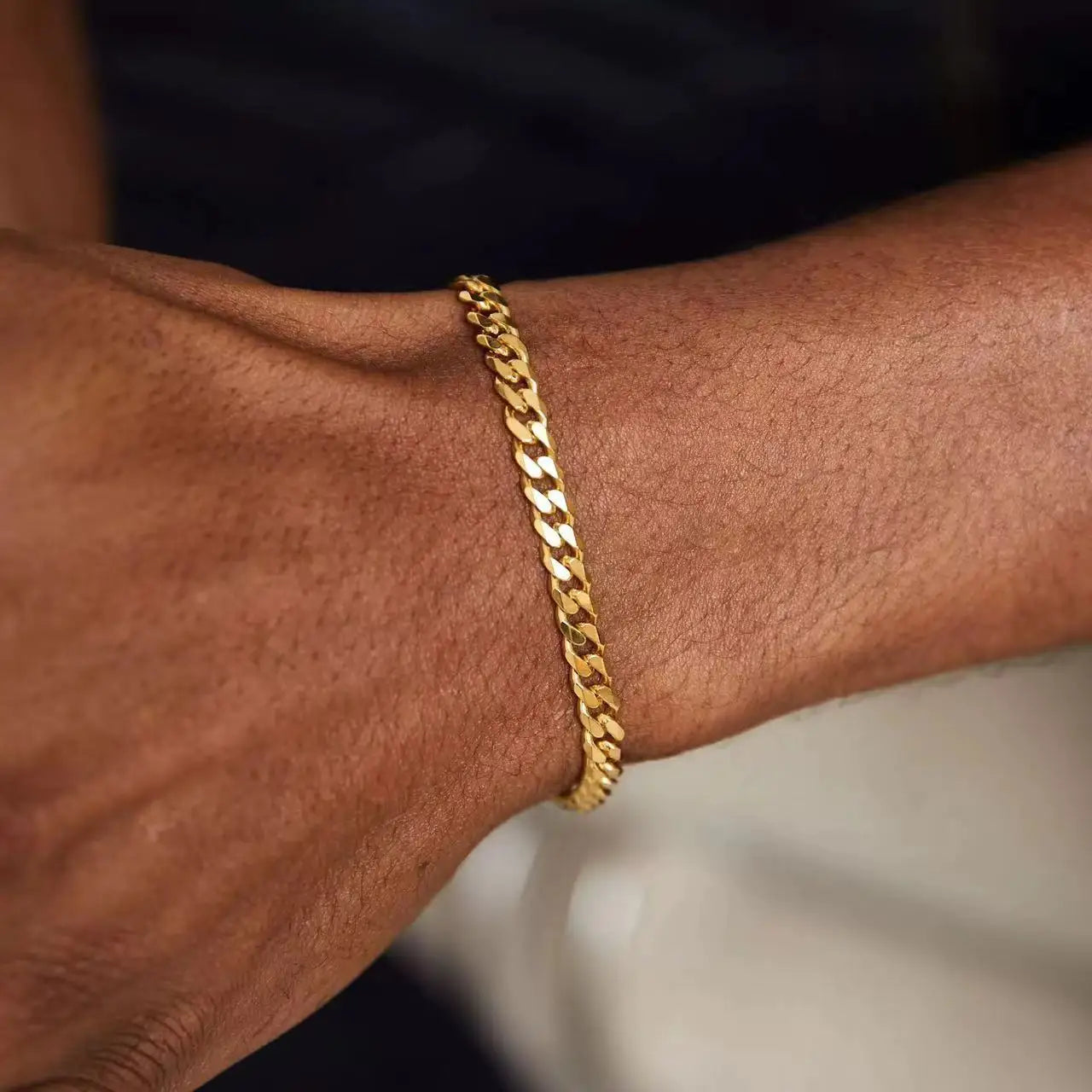 Gold Cuban Link Bracelet