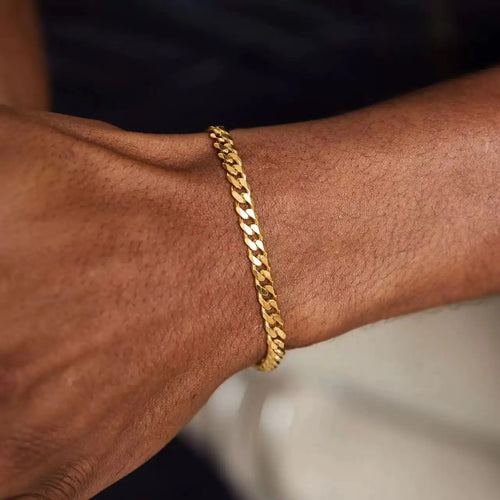 Gold Cuban Link Bracelet