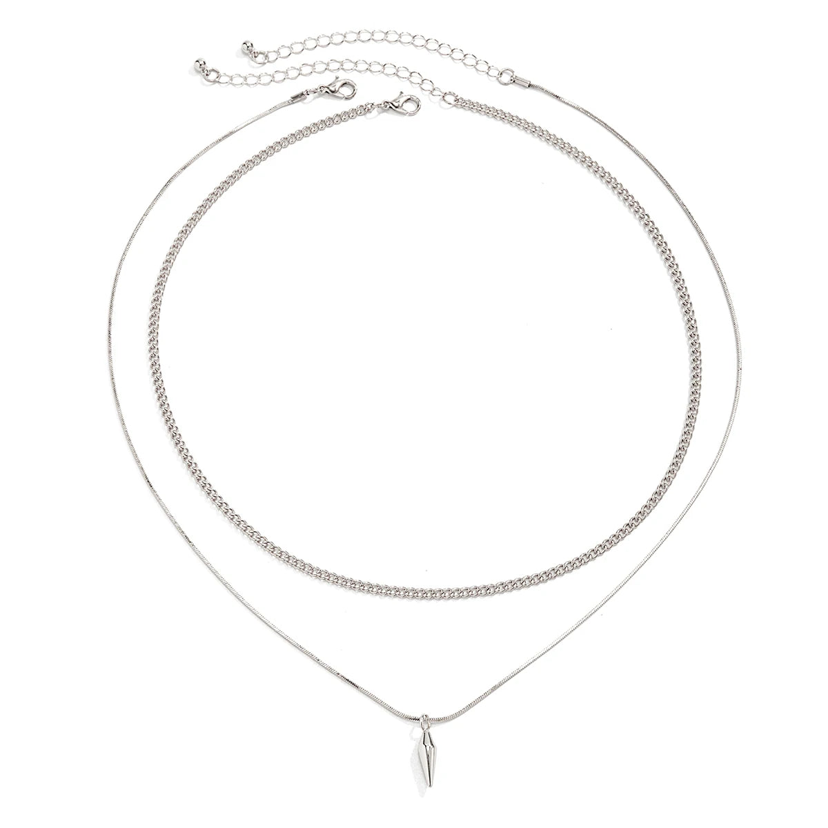 Snake & Cuban Link Chain Set