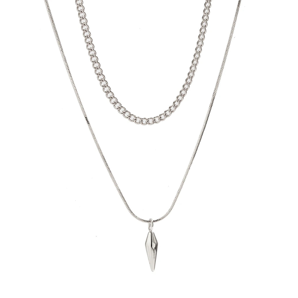 Snake & Cuban Link Chain Set