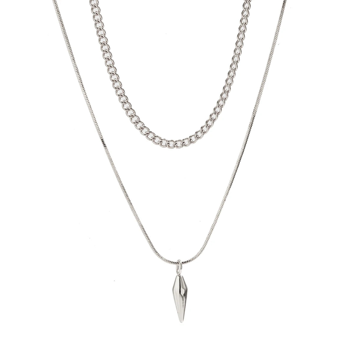 Snake & Cuban Link Chain Set
